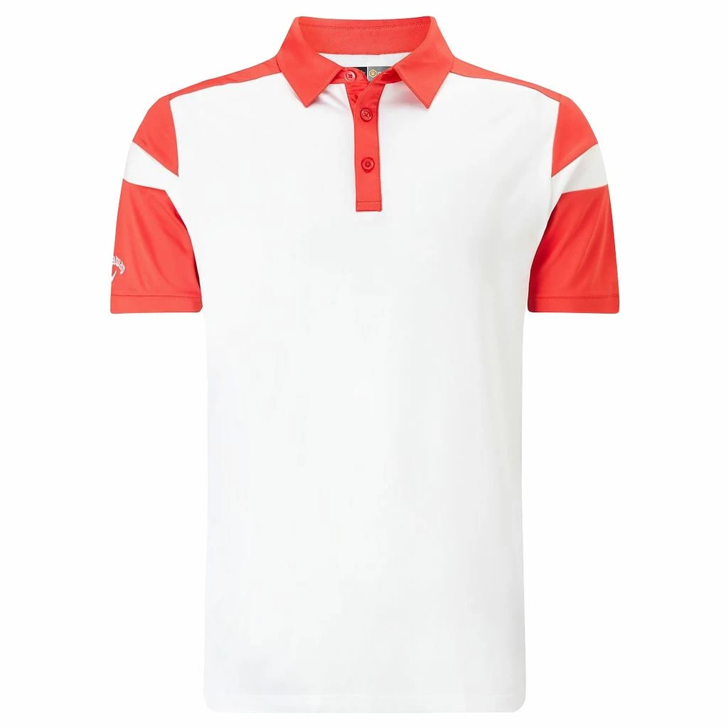 Callaway Opri-Dri Athletic Chev Blocked Mens Golf Polo Shirt - Image 6