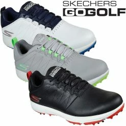 Skechers Mens GO GOLF Pro 4 Leather Waterproof Spiked Golf Shoes