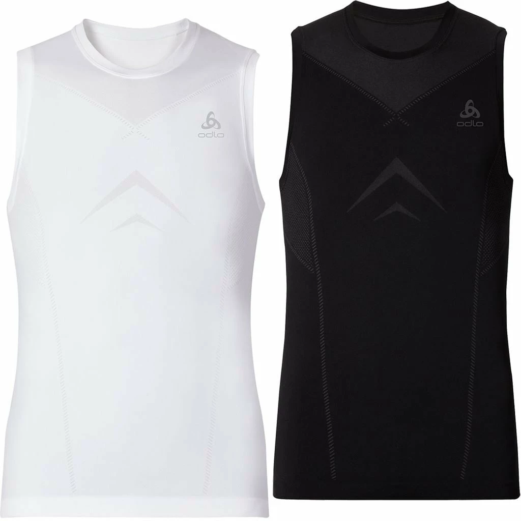 Odlo Evolution Light Baselayer Singlet Body Fit Training Vest Mens Sports Tank Top - Image 2