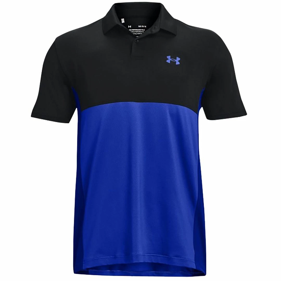 Under Armour Golf Mens UA Performance Blocked Polo Stretch Golf Polo Shirt - Image 5