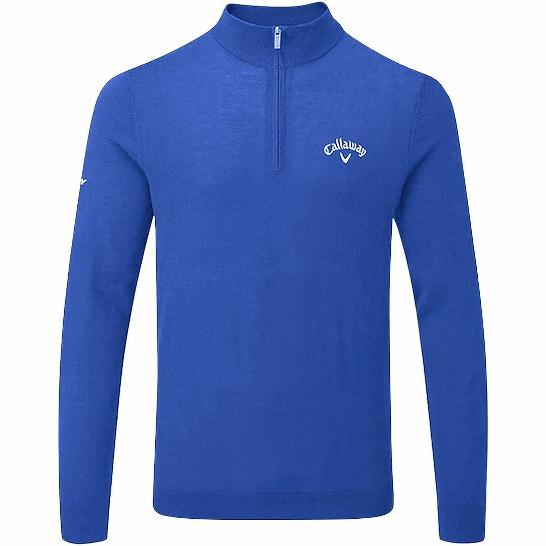 Callaway Golf Mens 1/4 Zip Blended Merino Thermal Pullover Sweater - Image 12