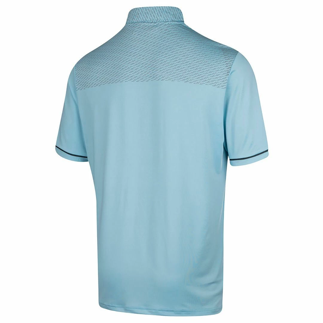 Island Green Mens Dash Sublimation Print Golf Polo Shirt - Image 4