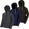 Regatta Mens Laikin Stripe Full Zip Fleece Hoody