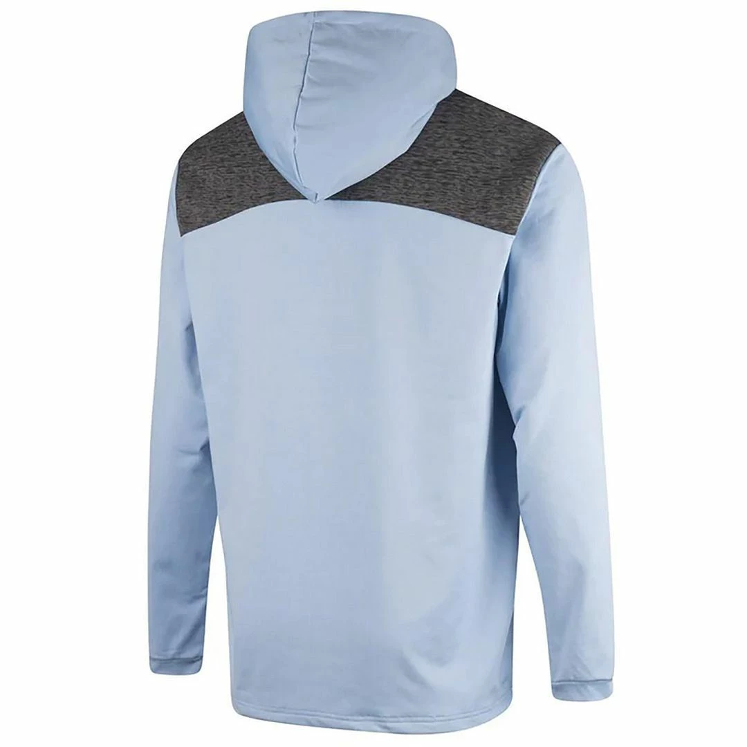 Island Green Mens Contrast Yoke Hooded Top Layer Stretch Quick Dry Hoody Golf Sweater - Image 6