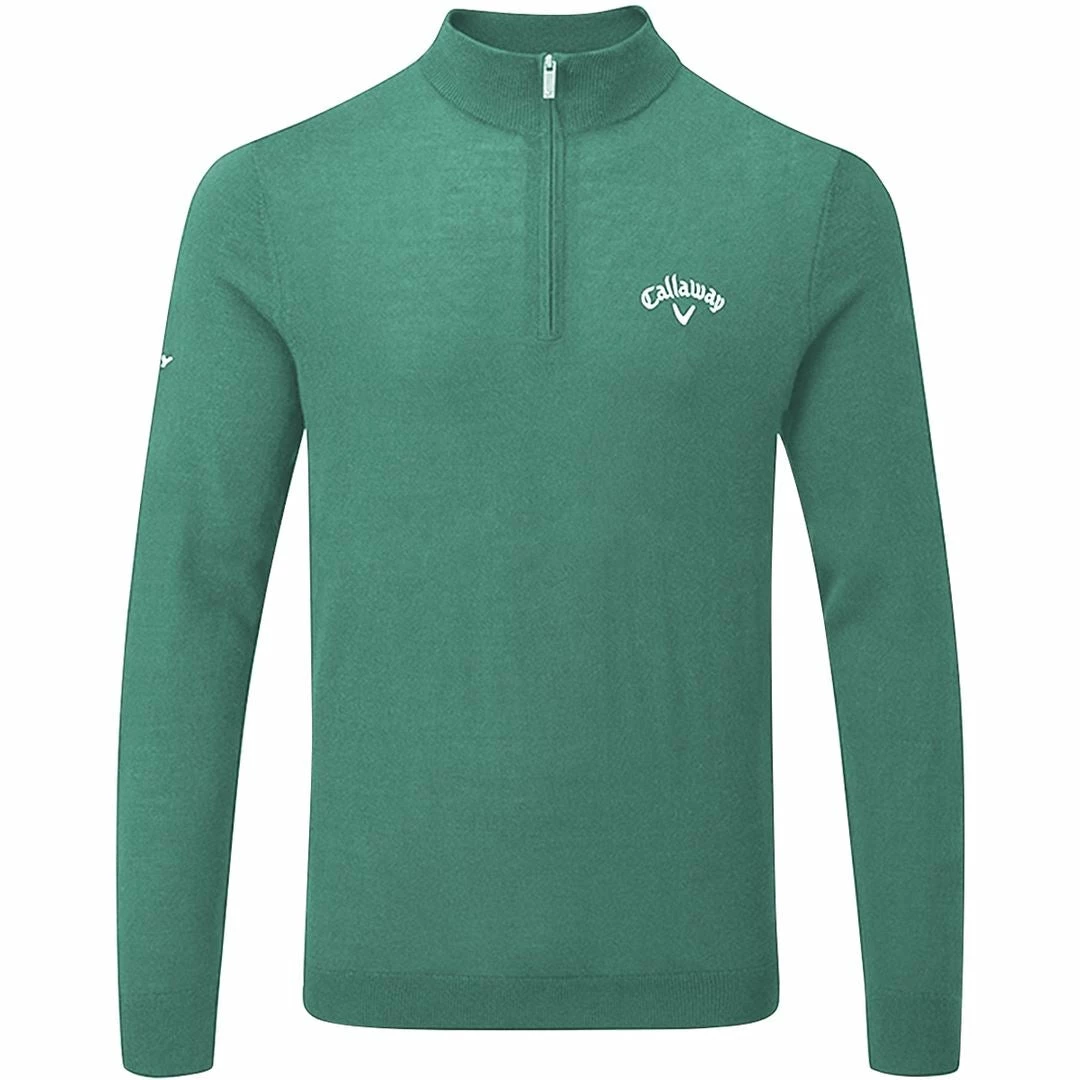 Callaway Golf Mens 1/4 Zip Blended Merino Thermal Pullover Sweater - Image 11