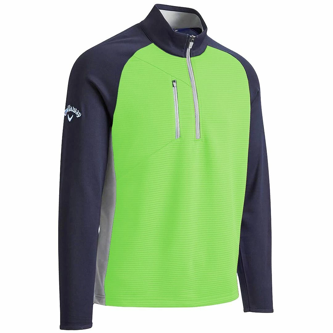 Callaway Golf Mens Blocked Ottoman 1/4 Zip Thermal Sweater SwingTech Golf Pullover - Image 3